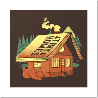 Tiny Homes Cabin on Woods by Tobe Fonseca Posters and Art